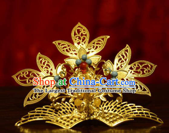 Chinese Ancient Court Queen Hair Crown Hairpins Traditional Classical Hanfu Hair Accessories for Women