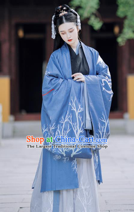 Traditional Chinese Jin Dynasty Imperial Concubine Replica Costumes Ancient Court Lady Hanfu Dress for Women