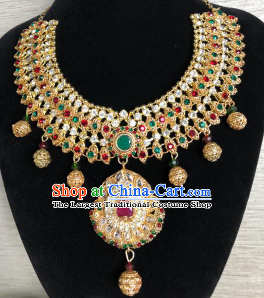 South Asia  Indian Bride Jewelry Accessories Traditional   India Hui Nationality Wedding Gems Eyebrows Pendant for Women