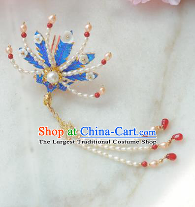 Traditional Chinese Classical Pearls Phoenix Hairpins Ancient Princess Hanfu Hair Accessories for Women