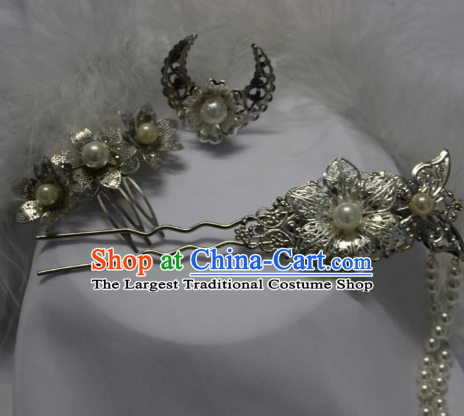 Traditional Chinese Cosplay Princess Hairpins Ancient Female Swordsman Hair Accessories for Women