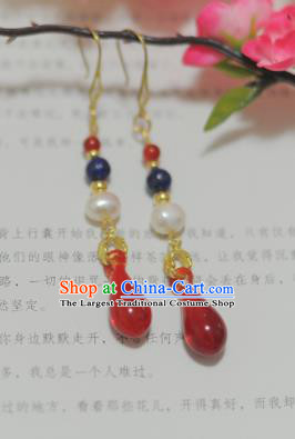 Traditional Chinese Hanfu Earrings Ancient Princess Ear Jewelry Accessories for Women