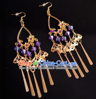 Traditional Chinese Hanfu Palace Earrings Classical Ear Accessories for Women