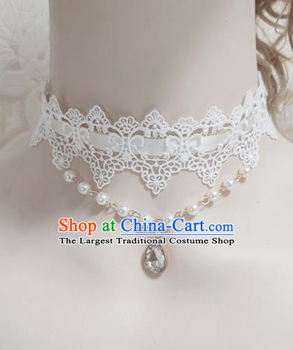 Top Grade Gothic Lace Necklace Handmade Necklet Accessories for Women