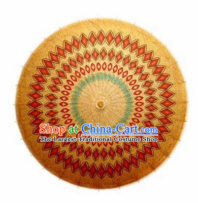 Chinese Handmade National Pattern Oil Paper Umbrella Traditional Umbrellas