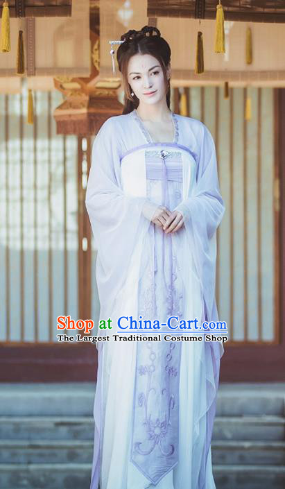 Ancient Chinese Court Princess Hanfu Dress Drama Chivalrous Taoist Nun Costumes for Women
