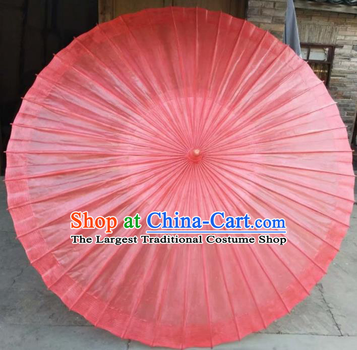 Chinese Handmade Large Pink Oil Paper Umbrella Traditional Decoration Umbrellas