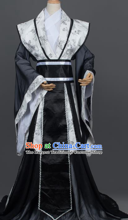 Traditional Chinese Cosplay Royal Highness Prince Costumes Ancient Swordsman Hanfu Clothing for Men