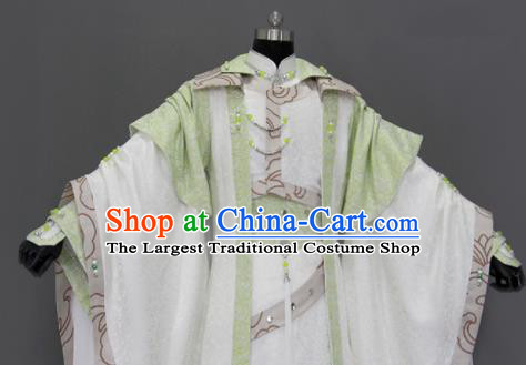 Traditional Chinese Cosplay Queen Green Dress Ancient Drama Female Swordsman Costumes for Women