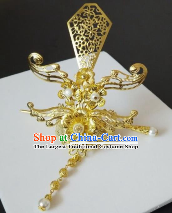 Chinese Traditional Nobility Childe Hair Accessories Hairpins Ancient Swordsman Hairdo Crown for Men