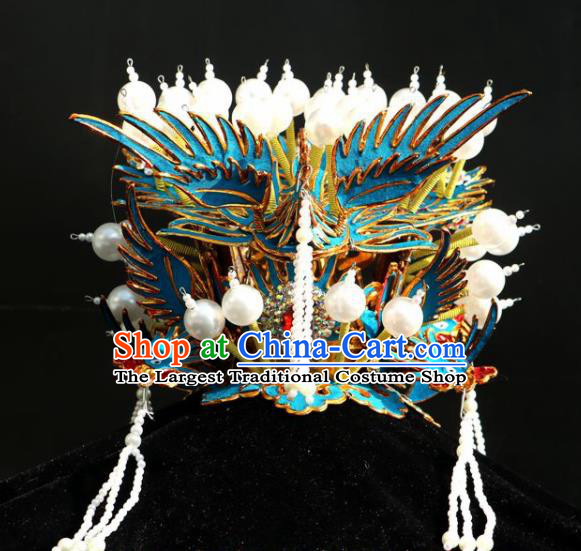 Chinese Traditional Beijing Opera Hair Accessories Peking Opera Pantaloon Old Women Phoenix Coronet