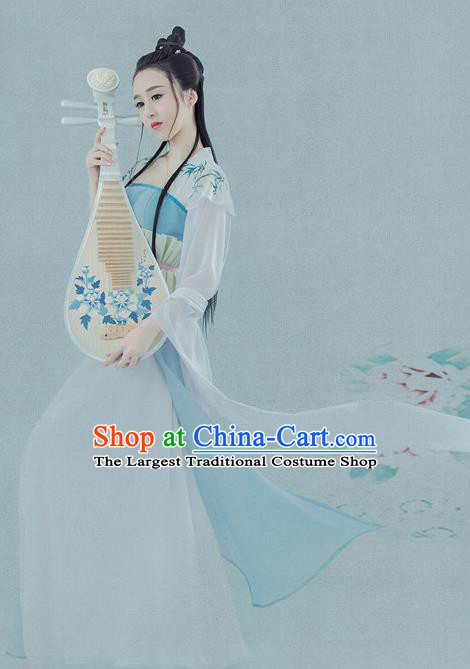 Chinese Ancient Drama Princess Hanfu Dress Traditional Tang Dynasty Palace Lady Historical Costume for Women