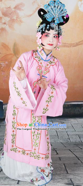 Traditional Chinese Beijing Opera Diva Costume Peking Opera Nobility Lady Pink Dress