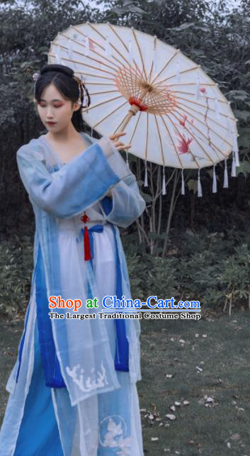 Traditional Chinese Ancient Song Dynasty Young Lady Historical Costume Complete Set for Women