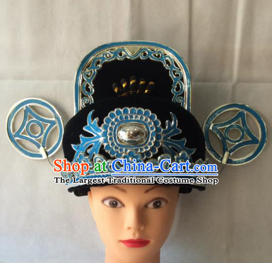 Asian Chinese Beijing Opera Niche Headwear Ancient Magistrate Hat for Men