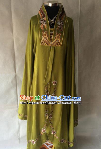 Traditional Chinese Beijing Opera Imperial Concubine Costume Ancient Peri Green Dress for Women