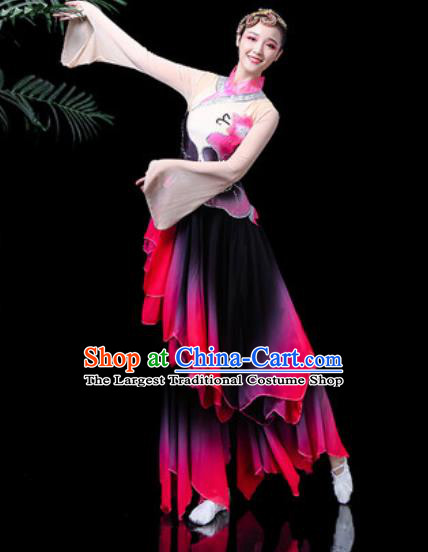 Traditional Chinese Stage Performance Costume Folk Dance Fan Dance Clothing for Women