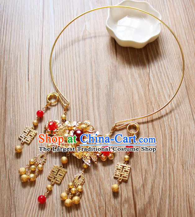 Chinese Ancient Jewelry Accessories Traditional Classical Hanfu Tassel Necklace for Women