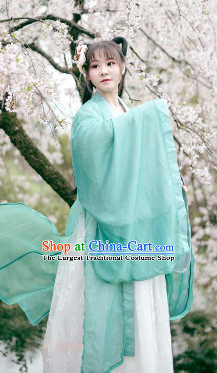 Traditional Chinese Ancient Peri Princess Hanfu Dress Tang Dynasty Palace Lady Historical Costume Complete Set for Women