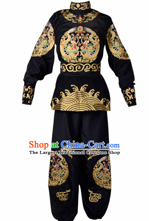 Professional Chinese Beijing Opera Costume Traditional Peking Opera Takefu Black Clothing for Adults