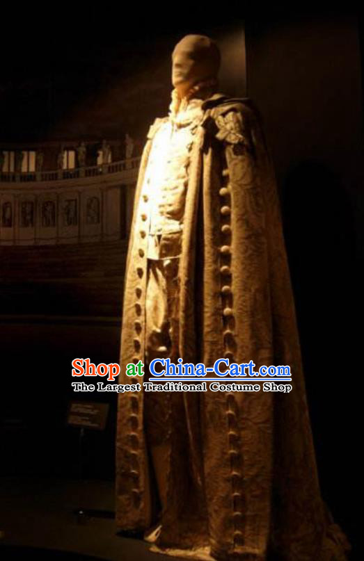 Traditional Greek Prince Costume Ancient Greek King Golden Clothing for Men