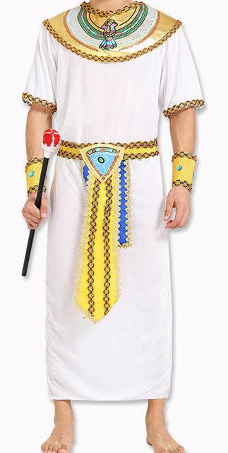 Traditional Egypt King Costume Ancient Egypt Priest Clothing for Men