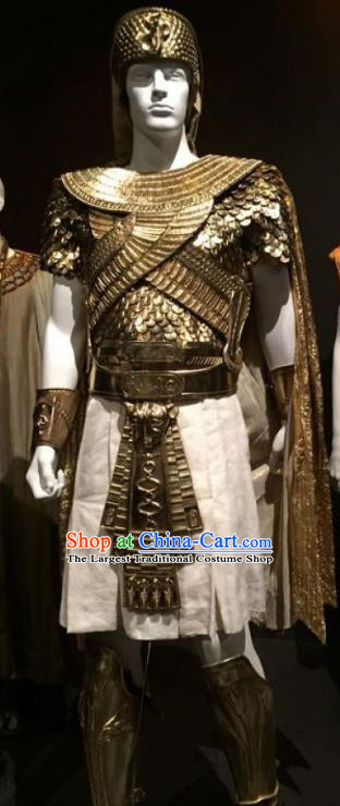 Traditional Egypt General Costume Ancient Egypt Warrior Armor Clothing for Men