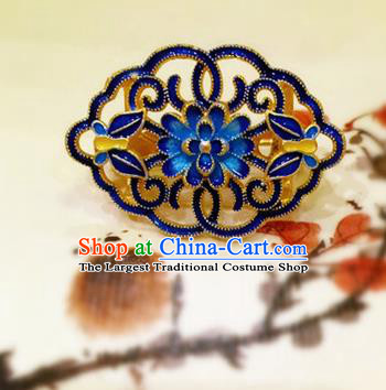 Chinese Traditional Handmade Cloisonne Brooch Classical Accessories Breastpin for Women