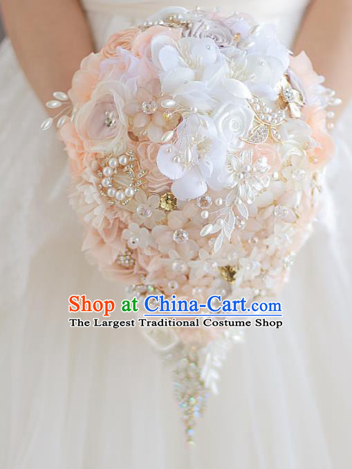 Top Grade Wedding Bridal Bouquet Hand Tied Bouquet Flowers for Women