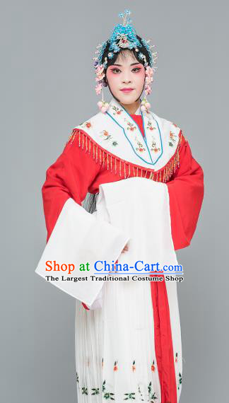 Chinese Traditional Peking Opera Peri Red Dress Classical Beijing Opera Actress Costume for Adults