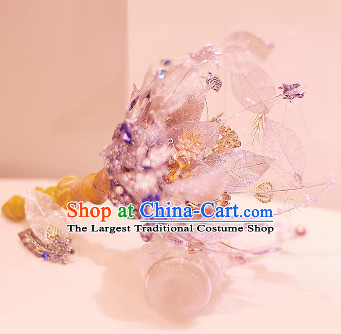 Chinese Traditional Wedding Bridal Bouquet Hand Flowers Bunch for Women