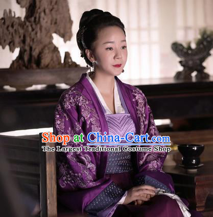 The Story Of MingLan Chinese Drama Ancient Song Dynasty Dowager Duchess Embroidered Historical Costume for Women