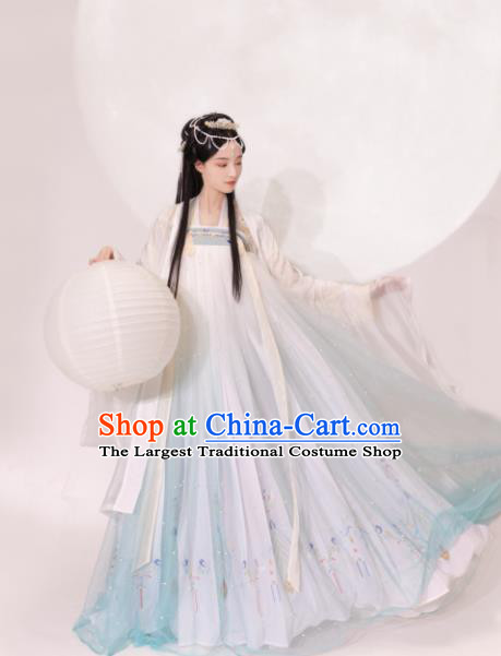 Chinese Traditional Tang Dynasty Princess Hanfu Dress Ancient Drama Peri Costume for Women