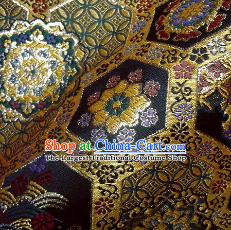 Asian Traditional Kyoto Kimono Classical ShuJiang Pattern Damask Brocade Fabric Japanese Tapestry Satin Silk Material