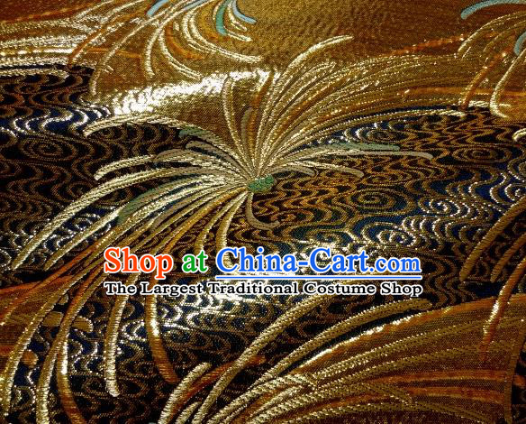 Asian Traditional Classical Spiraea Hypericifolia Pattern Damask Brocade Fabric Japanese Kimono Tapestry Satin Silk Material