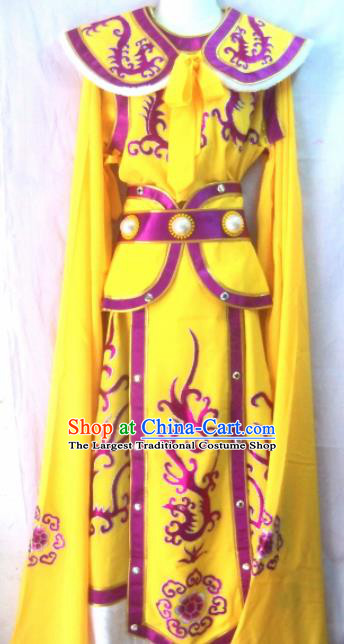 Chinese Traditional Beijing Opera Prince Yellow Robe Peking Opera Costume for Men