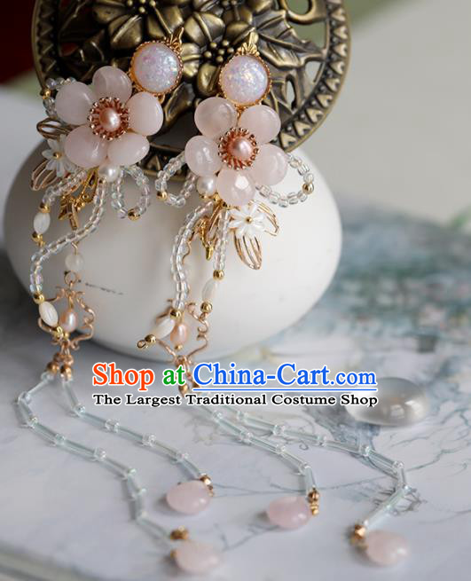 Chinese Traditional Hanfu Hair Accessories Ancient Princess Tassel Hair Claws Hairpins for Women