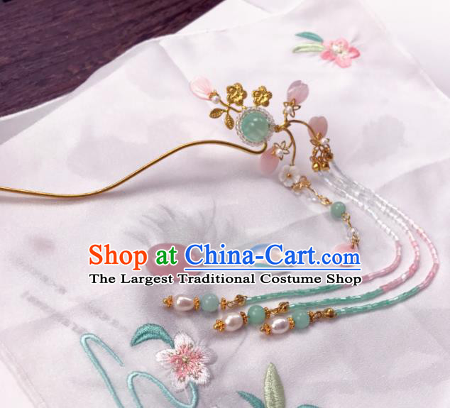 Chinese Ancient Princess Hairpins Tassel Step Shake Traditional Hanfu Hair Accessories for Women