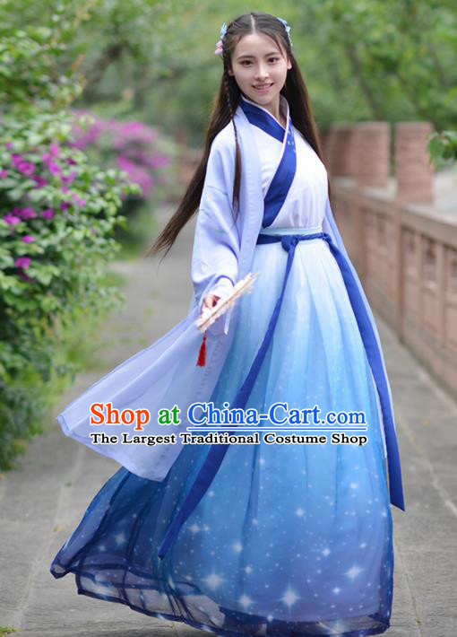 Chinese Ancient Swordsman Traditional Hanfu Dress Ming Dynasty Female Knight Historical Costume for Women