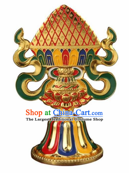 Chinese Traditional Buddhism Brass Decoration Vajrayana Buddhist Copper Handicraft