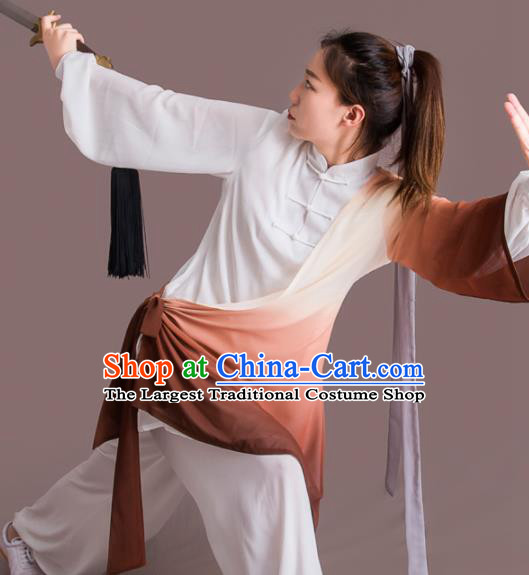 Chinese Traditional Kung Fu Competition Costume Martial Arts Tai Chi Clothing for Women