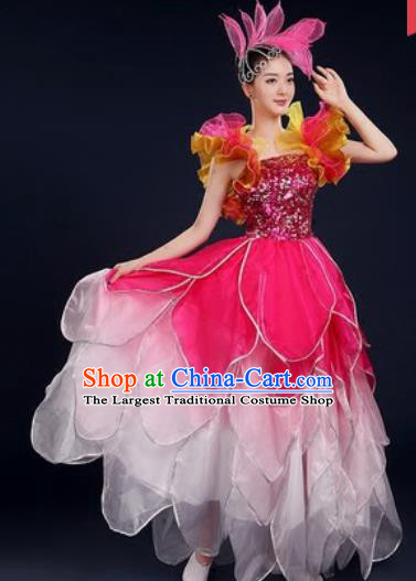 Chinese Traditional Opening Dance Dress Spring Festival Gala Stage Performance Costume for Women