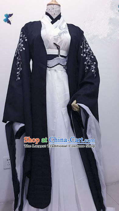 Chinese Traditional Cosplay Knight Nobility Childe Costume Ancient Swordsman Hanfu Clothing for Men