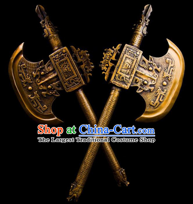 Chinese Traditional Feng Shui Items Taoism Bagua Brass Axe Decoration