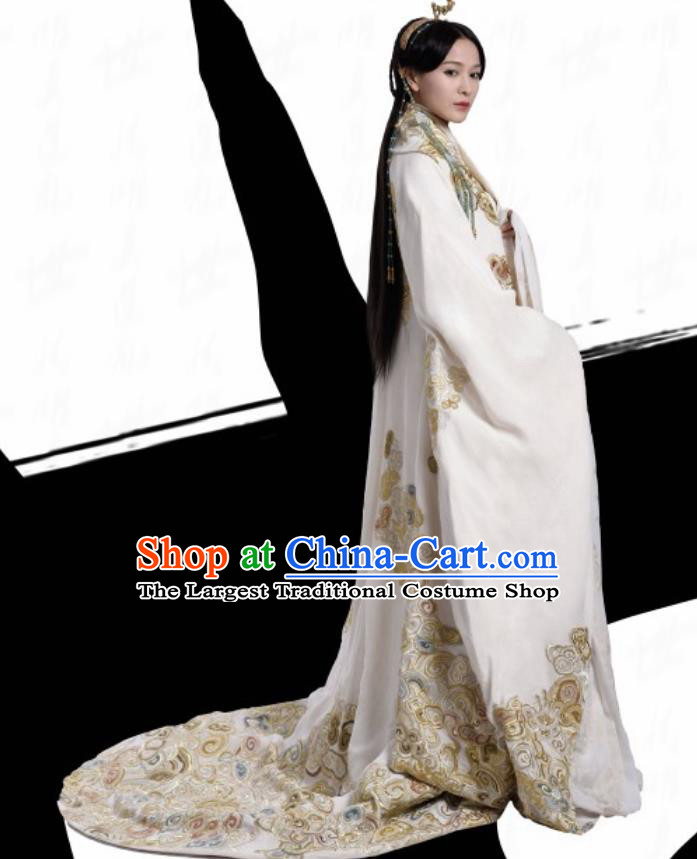 Chinese Ancient Warring States Period Princess Ya The Lengend of Haolan Historical Costume and Headpiece for Women