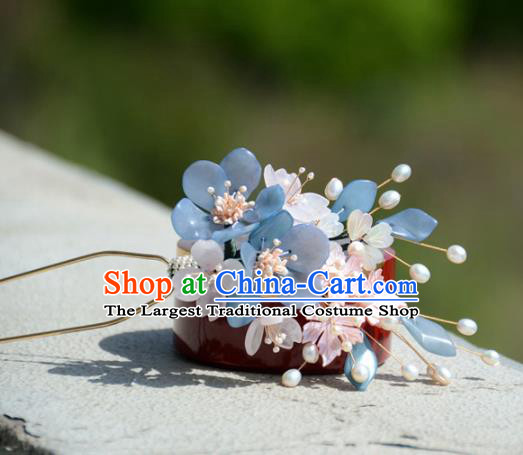 Traditional Chinese Hanfu Flowers Hair Clip Hair Accessories Ancient Princess Hairpins for Women