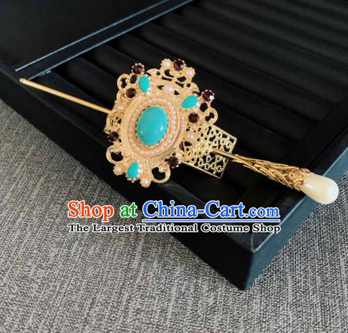 Chinese Handmade Hairdo Crown Hair Accessories Ancient Palace Headwear for Women