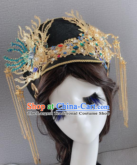 Chinese Handmade Hair Accessories Phoenix Coronet Ancient Palace Queen Headwear for Women