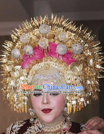 Handmade Thailand Traditional Hair Accessories Ancient Queen Royal Crown for Women