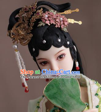 Chinese Ancient Princess Phoenix Hairpins Headwear Traditional Tang Dynasty Hair Accessories for Women